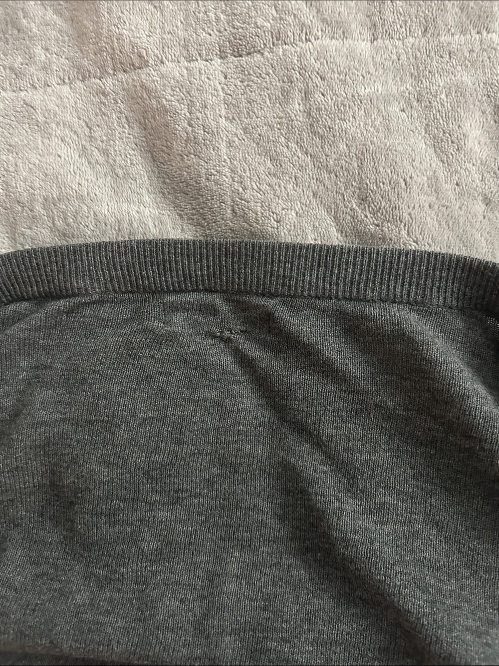 Express Gray Ruffle-Front Cardigan Sweater - Picture 9 of 9